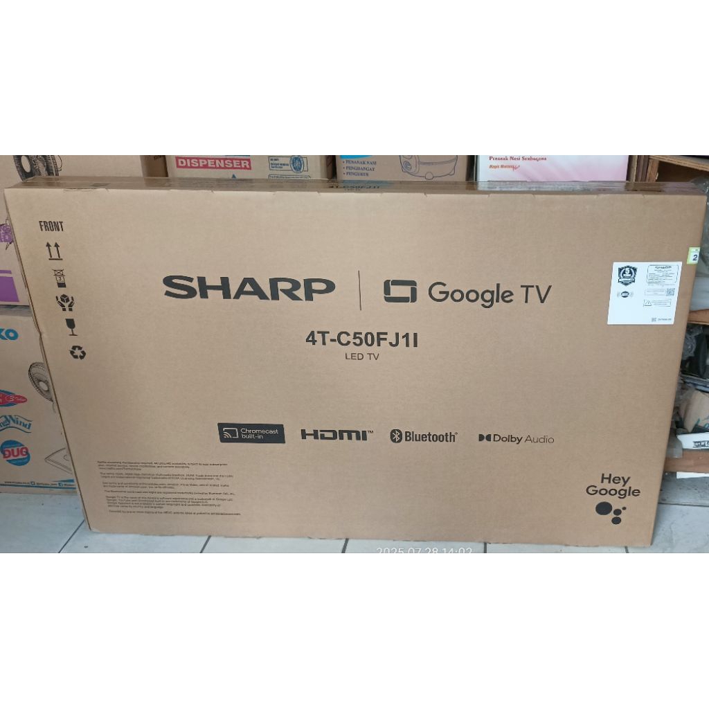 Jual Jambi tv led sharp 50fk1l 50 inci 4k frameless android tv ultra hd ...