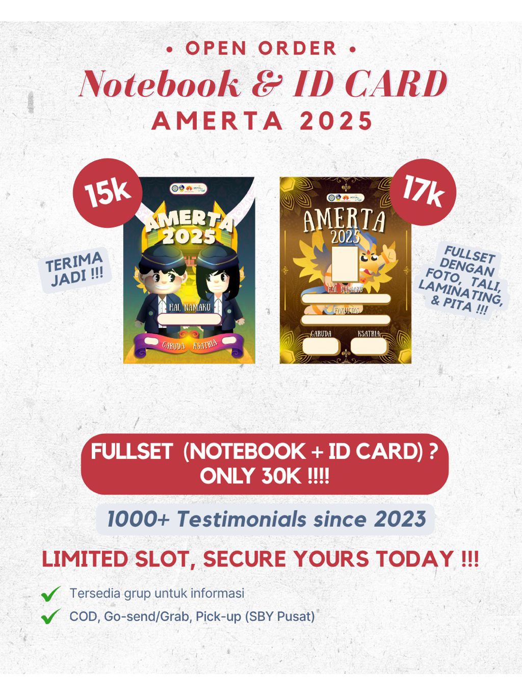 Jual NOTEBOOK DAN IS CARD AMERTA UNAIR 2025 READY | Shopee Indonesia
