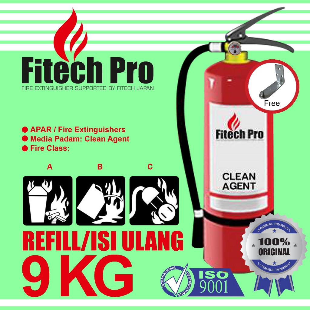 Jual Reffil Isi Ulang Alat Pemadam Api Ringan Merk FITECH-PRO Tabung ...