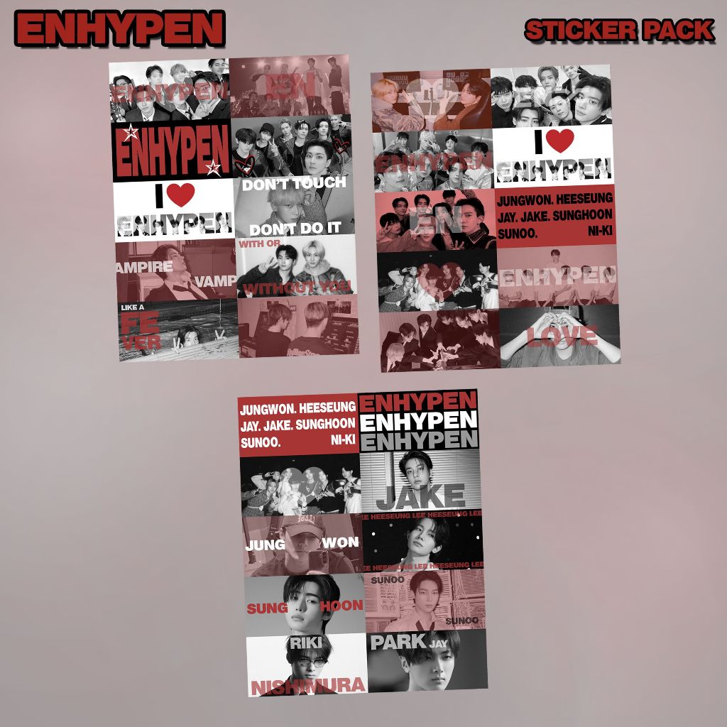 Jual ENHYPEN STICKER PACK | Shopee Indonesia