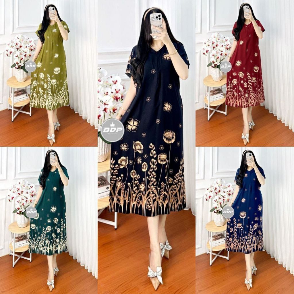 Jual DASTER VIRAL MOTIF BUNGA RAYON GRADE A BUSUI RESLETING DEPAN BAJU ...