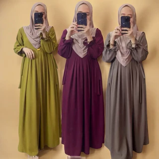 Nikita Dress Set Hijab Gamis Crinkle Ciby Airflow Premium