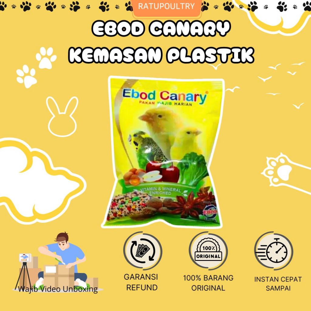 Jual Ebod Canary Kemasan Plastik | Pakan Burung Canary Kemasan Plastik ...