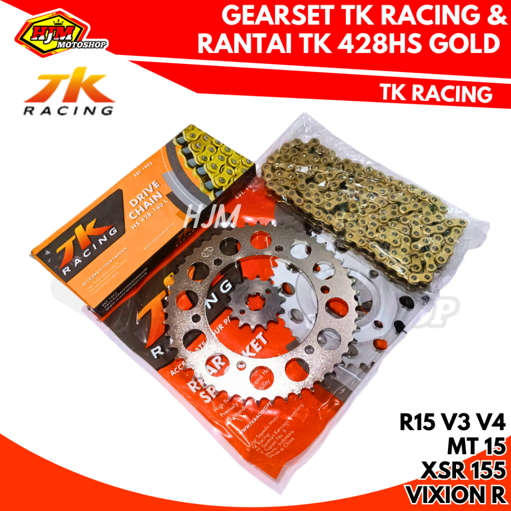 Jual GEAR SET TK YAMAHA R15 V3 V4 / R15M / VIXION R VVA / MT 15 / XSR ...