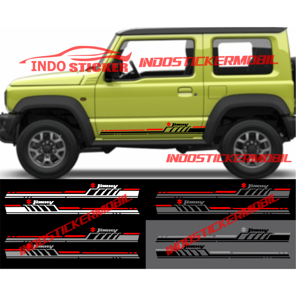 Jual Cutting sticker mobil jimny stiker list stripe body samping mobil ...