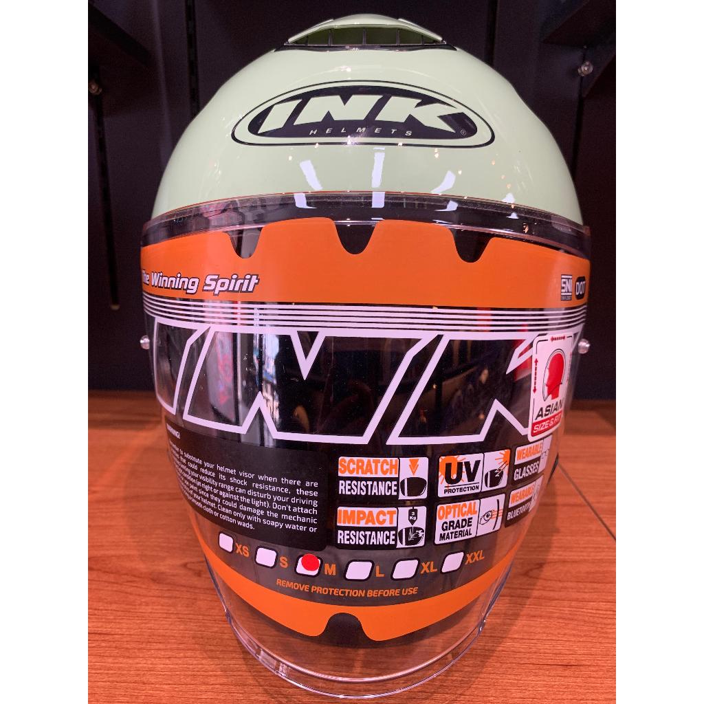 Jual HELM INK TERRA 2 SOLID SAGE GREEN (CLEAR) | Shopee Indonesia