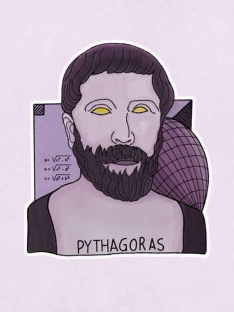 Jual Sticker Filsuf - Phytagoras (Vinyl Glossy) | Shopee Indonesia
