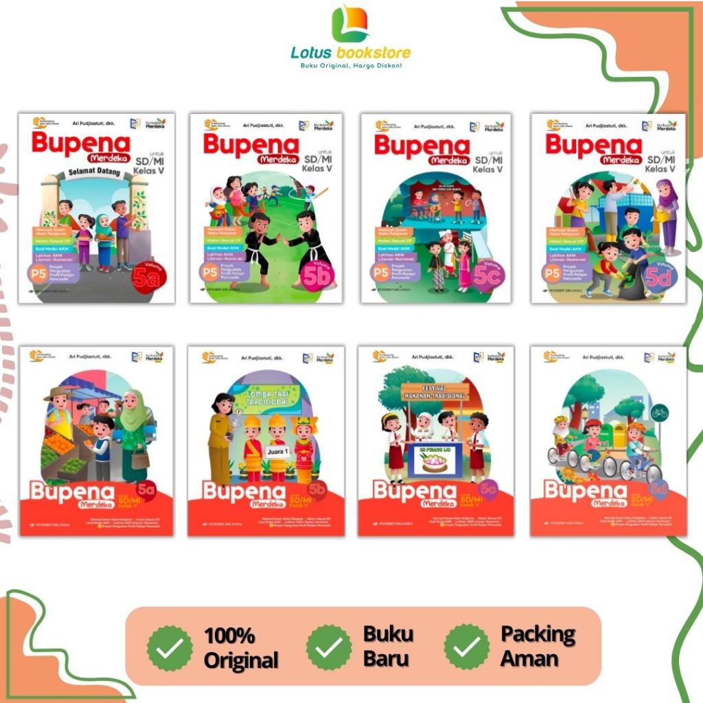 Jual Bupena Merdeka SD Kelas 5 (5A 5B 5C 5D) - Kurikulum Merdeka ...