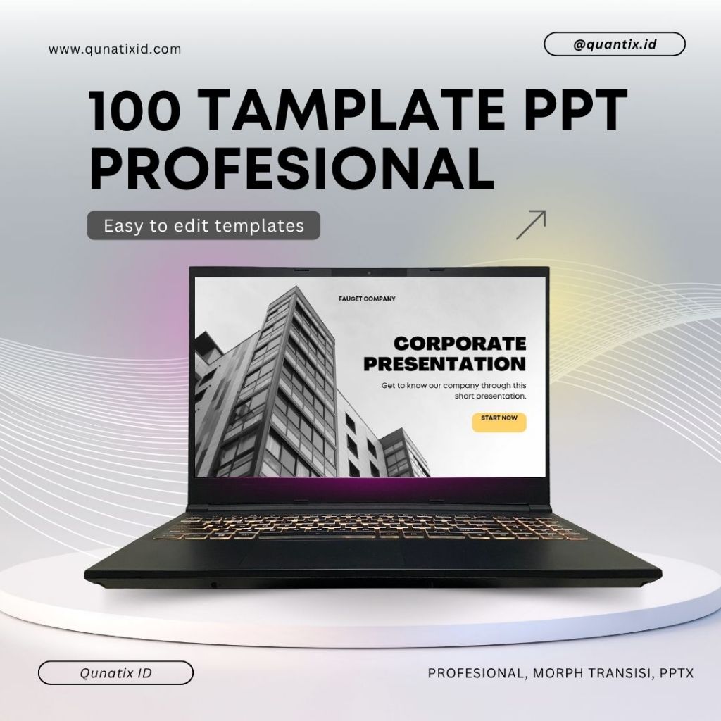 Jual 100+ Template PPT Profesional - PowerPoint Bisnis & Edukasi ...