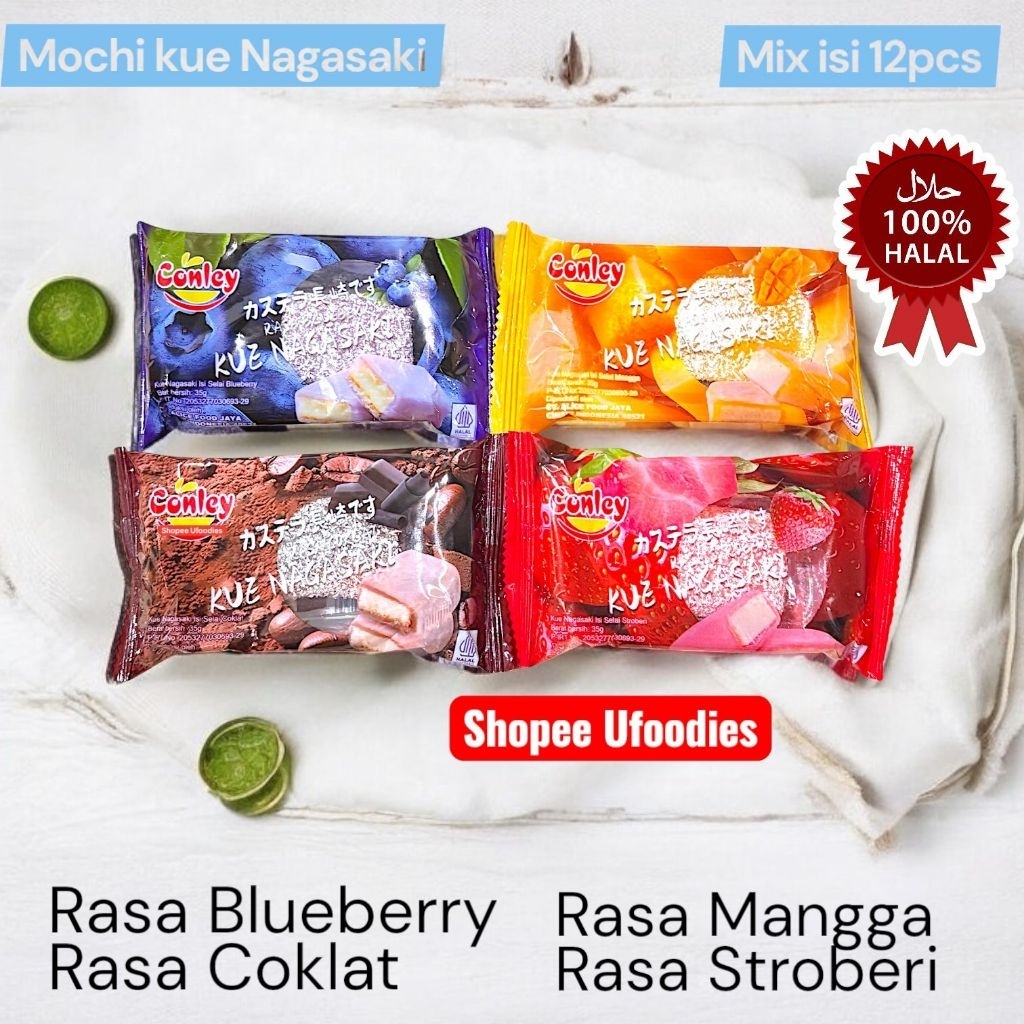 Jual 40PCS CEMILAN KELUARGA MOCHI VIRAL CONLEY VARIAN RASA MIX HALAL ...