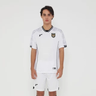 Erspo Timnas 2025 Jersey Replica Away SS Men White Grey Black