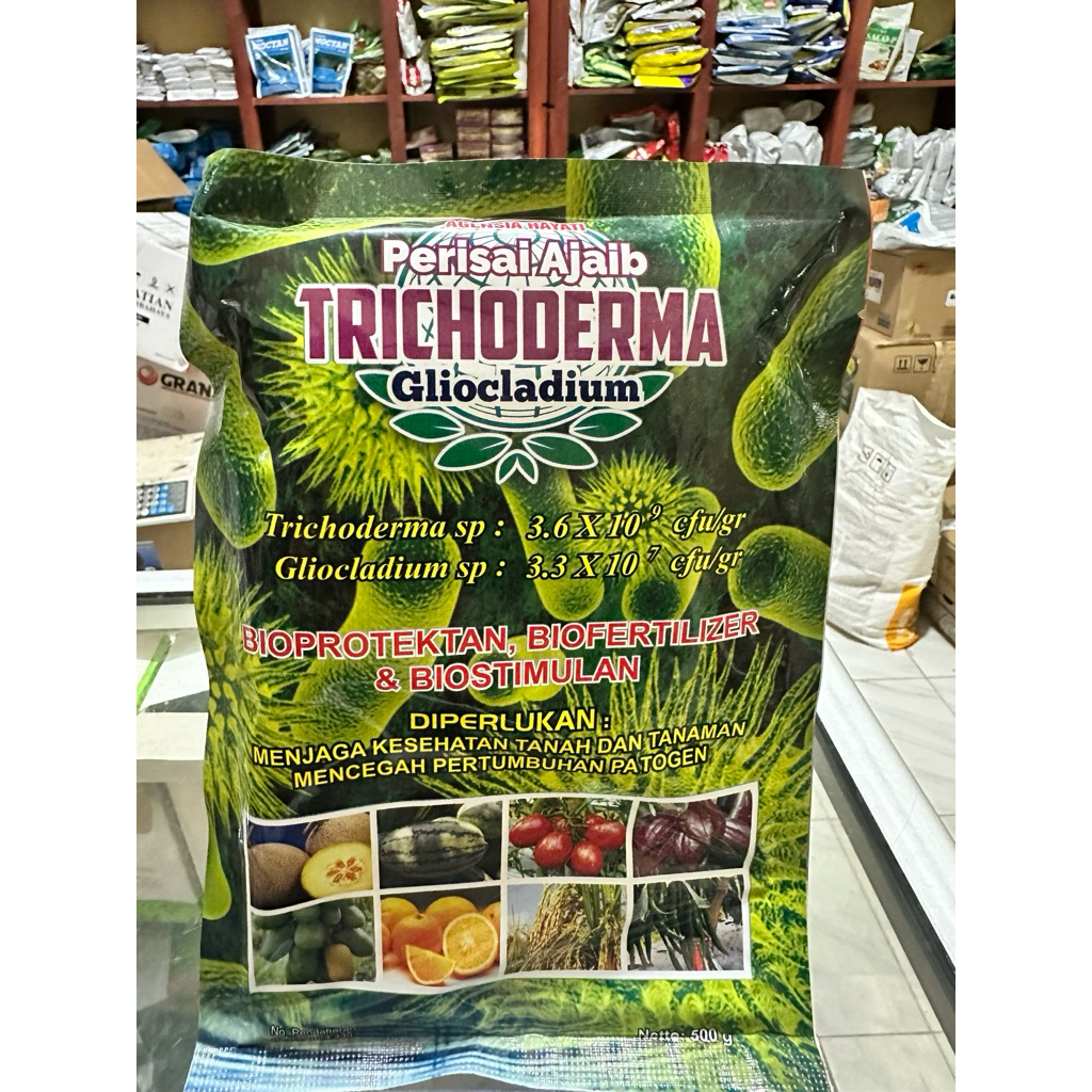 Jual TRICHODERMA - PUPUK PERISAI AJAIB DAN GLIOCLADOUM 500gram | Shopee ...