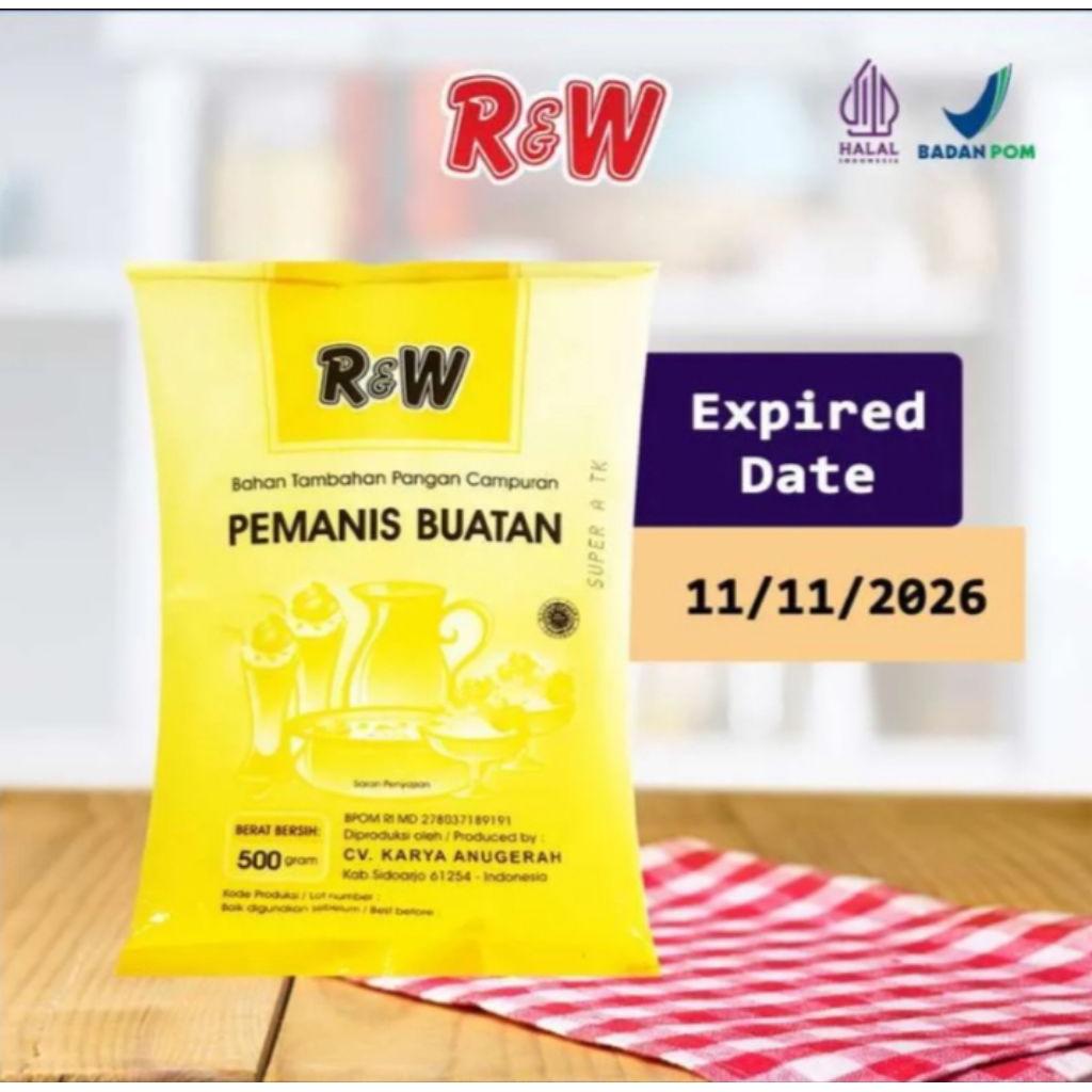 Jual Pemanis rw super atk kuning 500gr | Shopee Indonesia