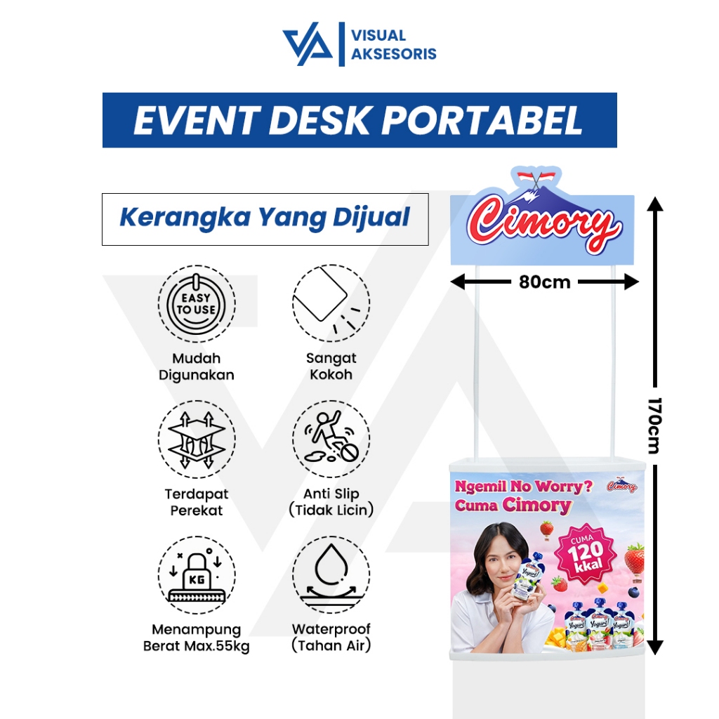 Jual Event Desk Portable | Meja Booth Lipat Promosi | Meja Display ...