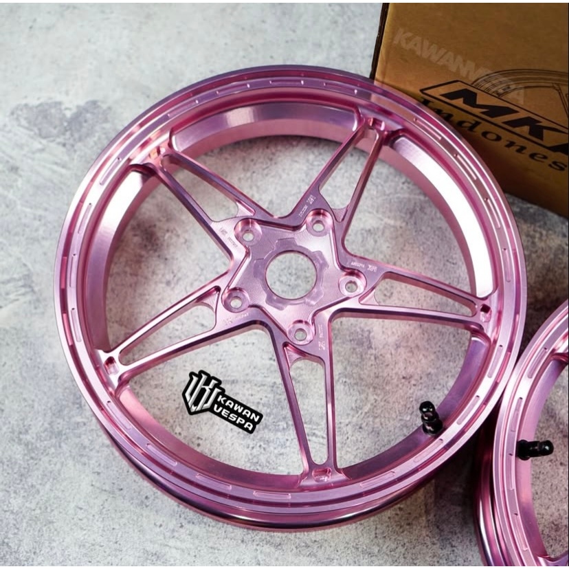 Jual Velg MK Factory M102 Pink Forged CNC For Vespa Sprint Primavera S ...