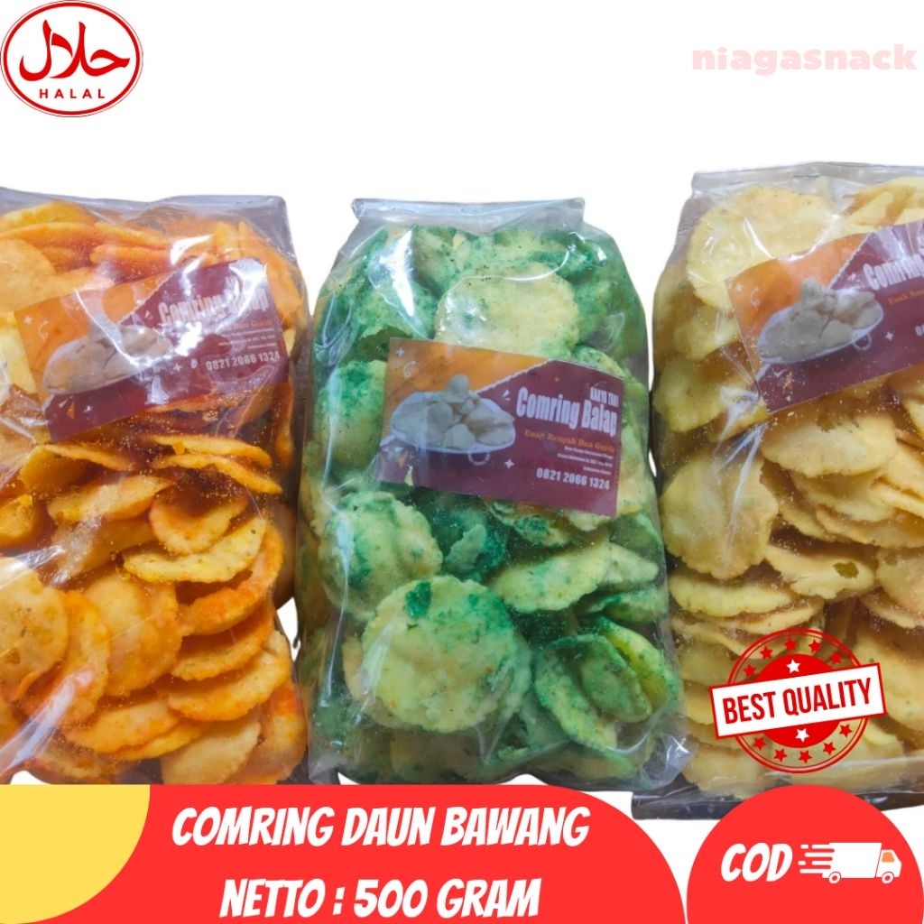 Jual 500 Gram Comring Tersedia 3 Varian Rasa / Kecimpring / Gemblong ...