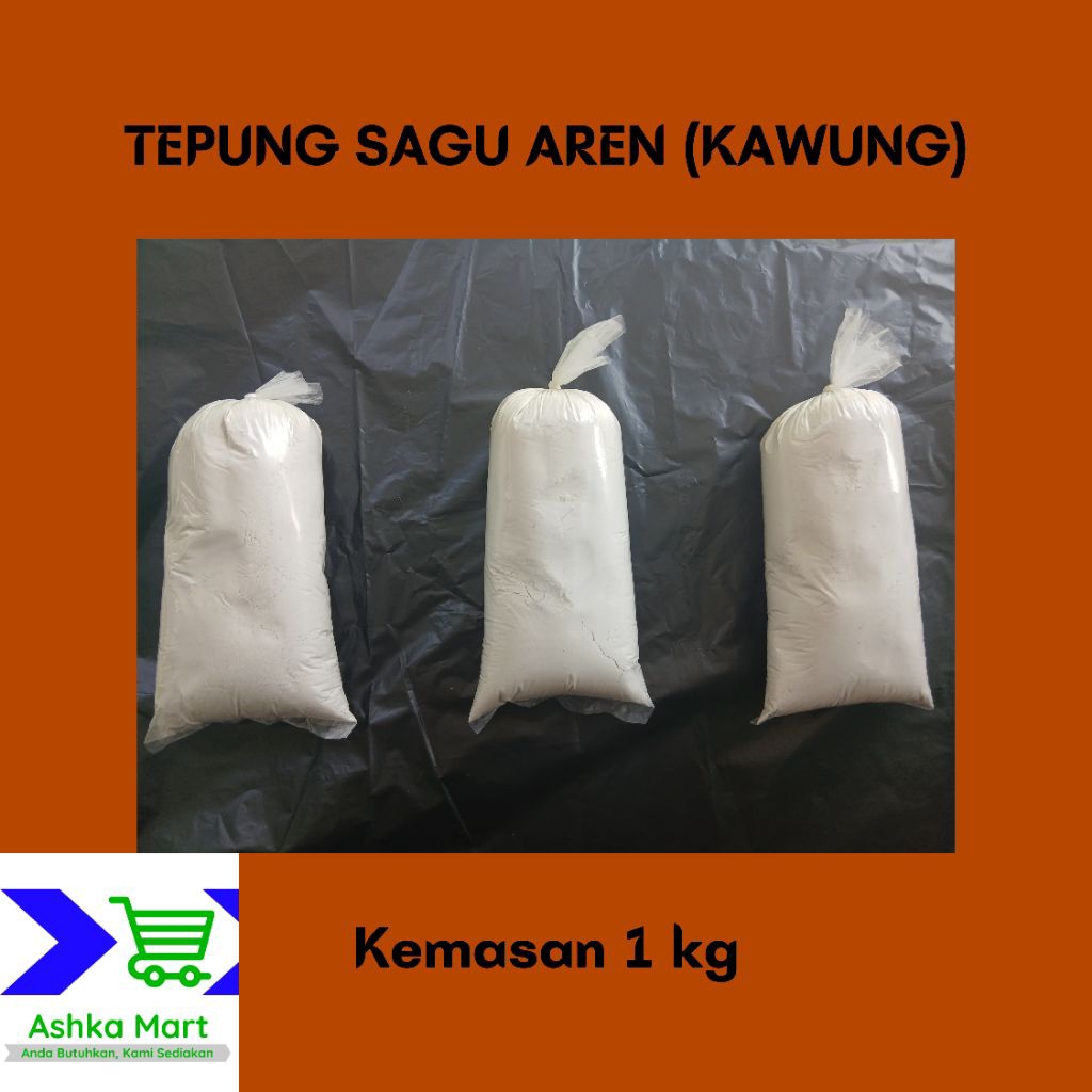 Jual Tepung Sagu Aren Asli Pabrikan Sukabumi (Aci Kawung) Kemasan 1 kg ...