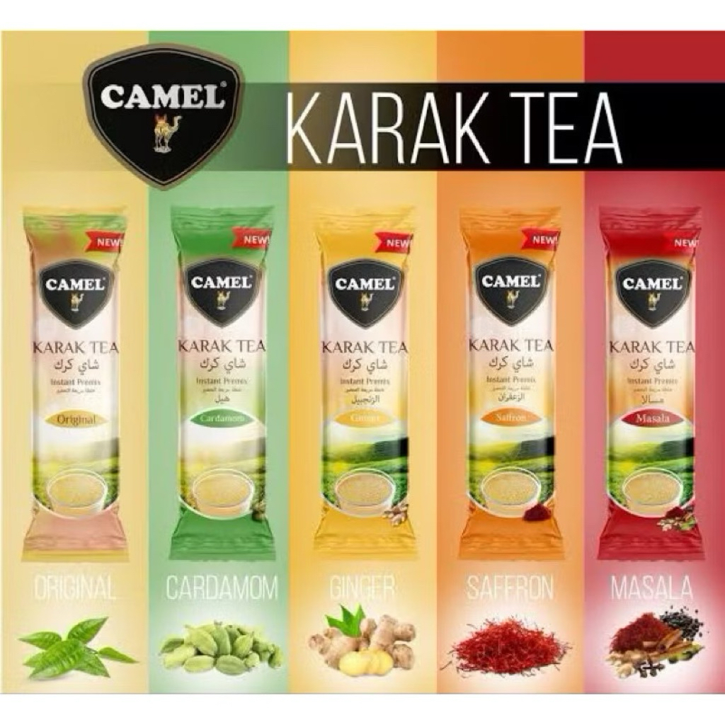 Jual ( RESMI BPOM ) Camel Karak Tea sachet Original / Cardamom ...