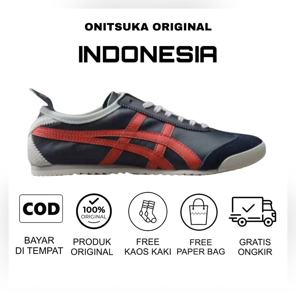 Jual Sepatu Onitsuka Tiger Mexico 66 Japan All Black Sepatu Pria