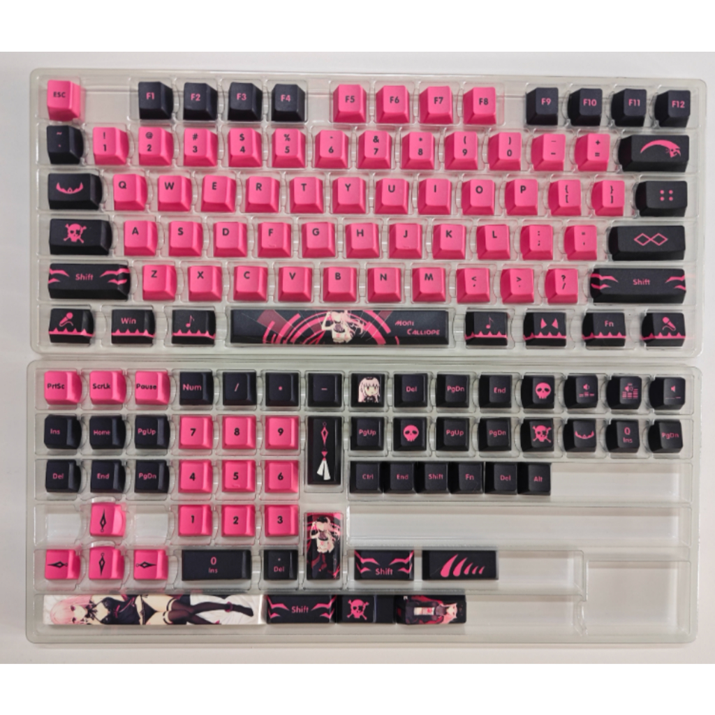 Jual Keycaps Mori Calliope Hololive VTuber PBT Cherry Profile 132 Keys ...