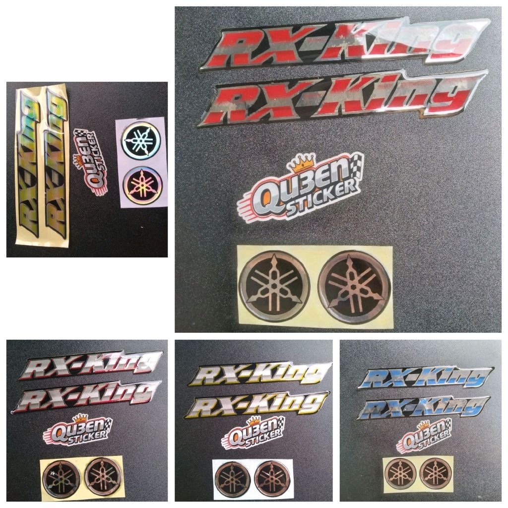Jual Sticker Stiker Emblem RX King Timbul Set Resin 3D | Shopee Indonesia