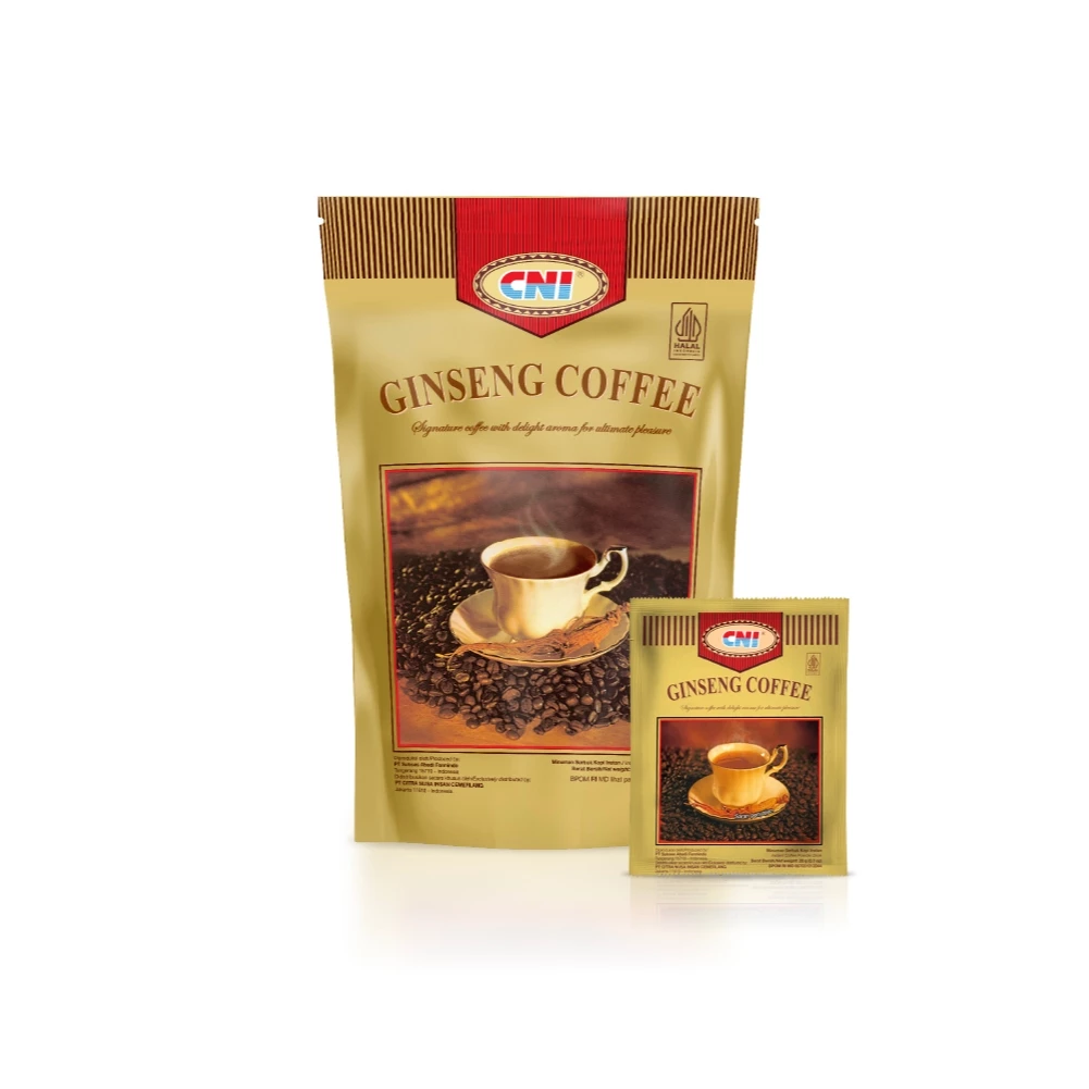 CNI Ginseng Coffee kemasan pouch isi 20 sachet kopi ginseng arabika robusta