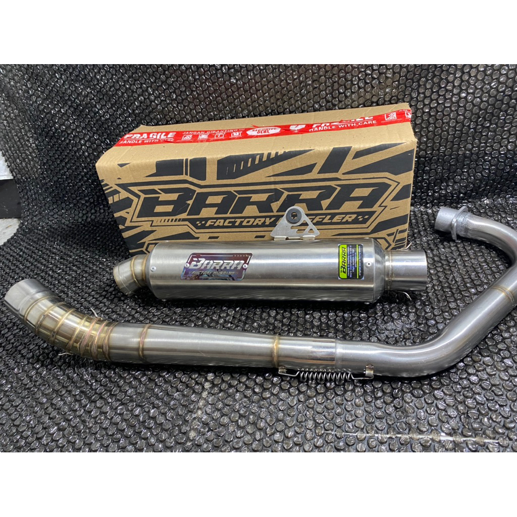 Jual TERBARU!!! KENALPOT BMF RACING BULAT JENONG P-30 FULL SET TINGGAL ...