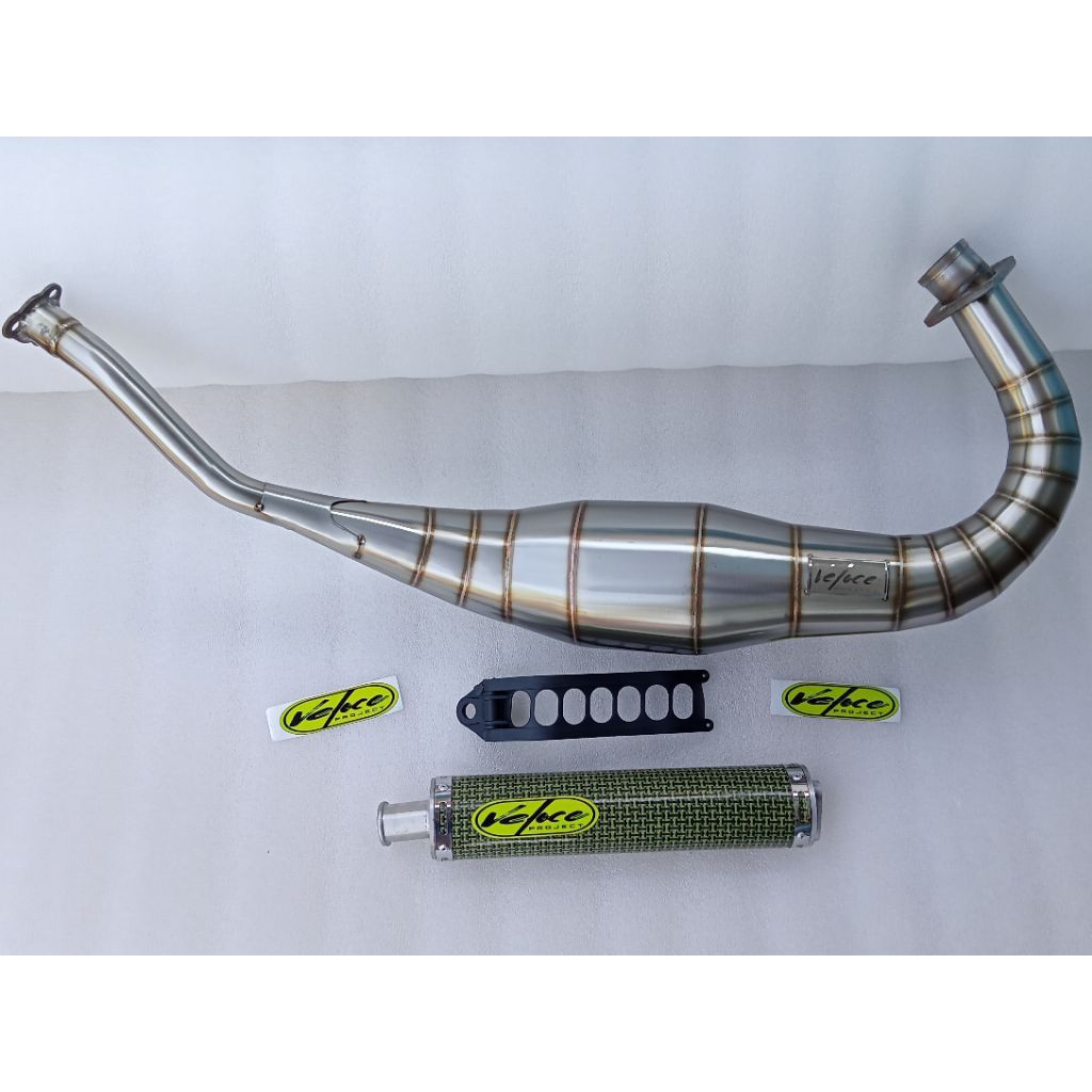 Jual KNALPOT NINJA R RR SS STAINLES COBRA MEDIUM X SILINCER CARBON COPY ...