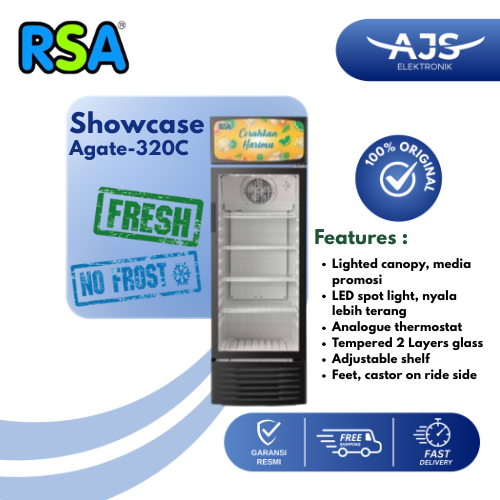 Jual Rsa Agate 320C Showcase Cooler 328L - Agate 320 - Agate 320 ...