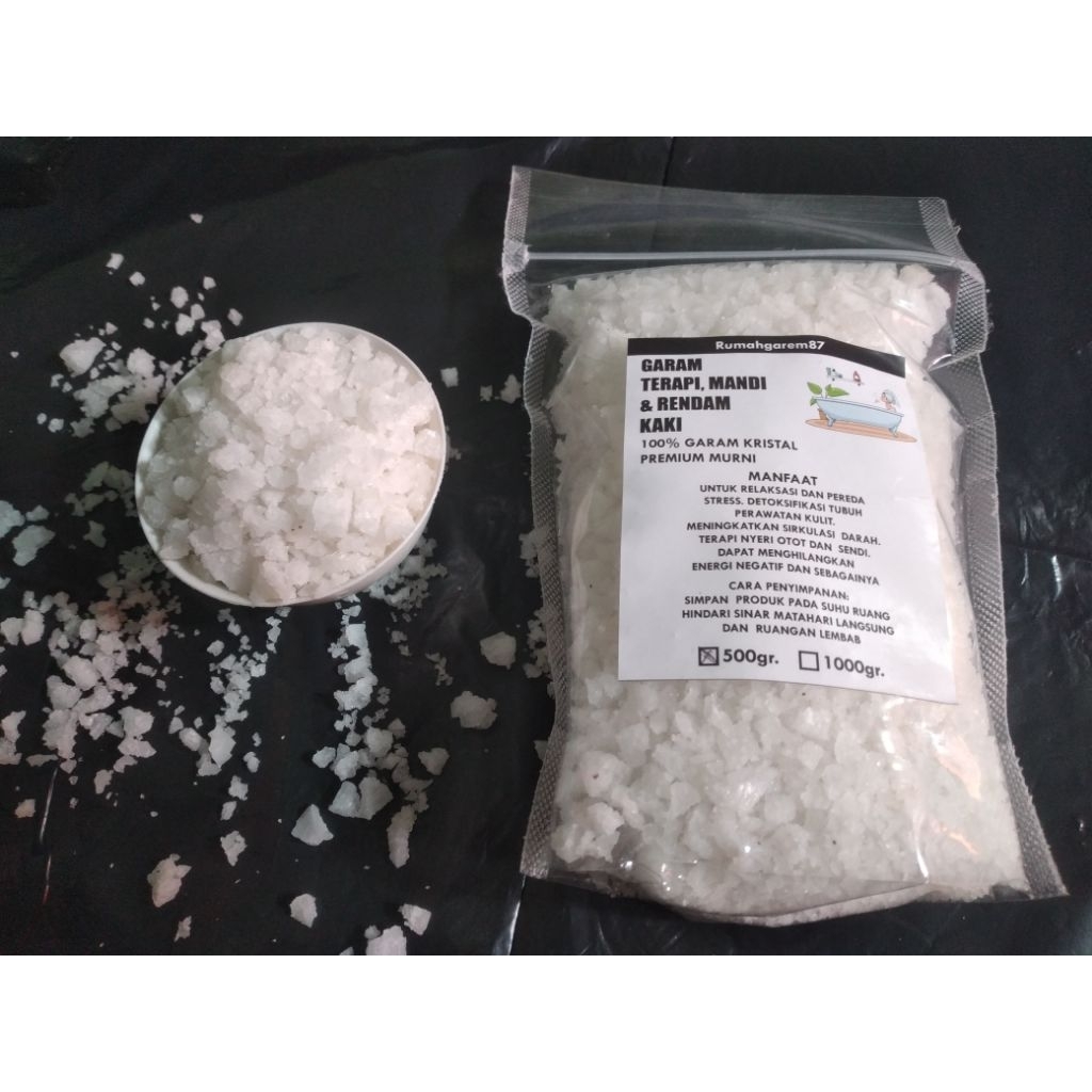 Jual garam terapi / garam rendam kaki / garam mandi / garam kasar ...