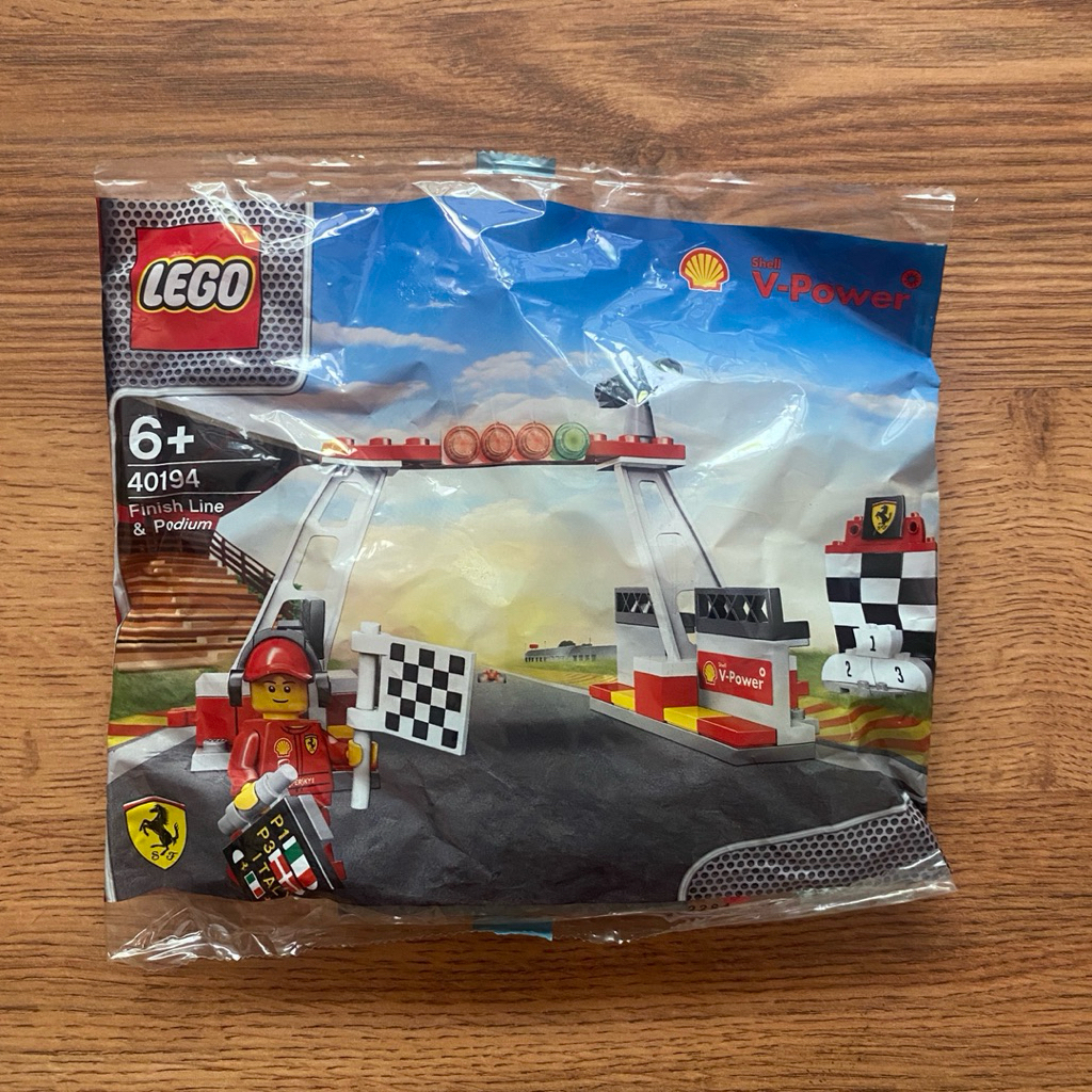 Jual NEW MAINAN ANAK LEGO X SHELL X FERRARI ORIGINAL FINISH LINE AND ...