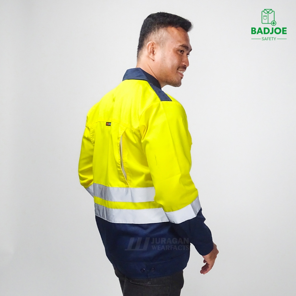 Jual Wearpack Elite Kuning Kombinasi Biru Navy | Shopee Indonesia