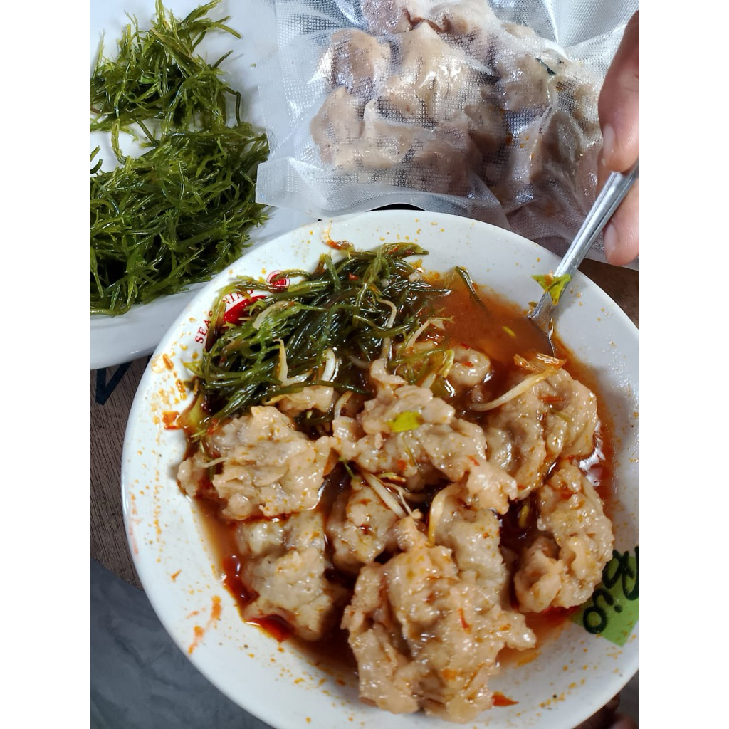 Jual bakso ikan rumput laut khas Malingping isi 10 biji ukuran sedang ...