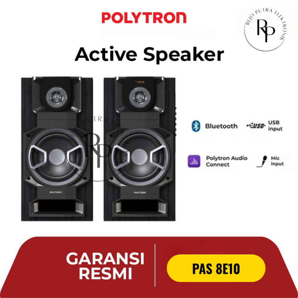 Jual SPEAKER AKTIF POLYTRON PAS 8E10 8 INCH SUPER BASS BLUETOOTH USB ...