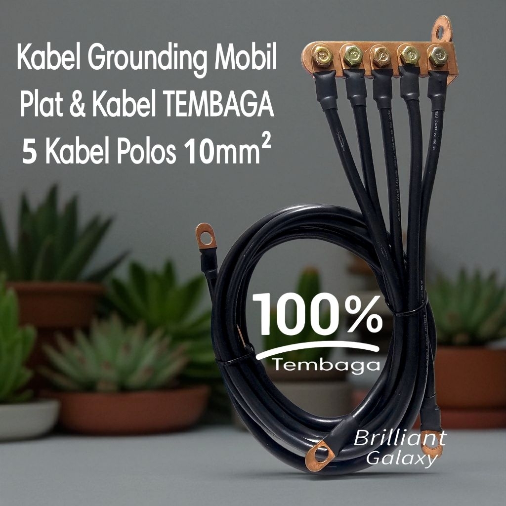 Jual RX Kabel Grounding Mobil Kabel POLOS 10mm² - 100% Kabel Sekun Plat ...