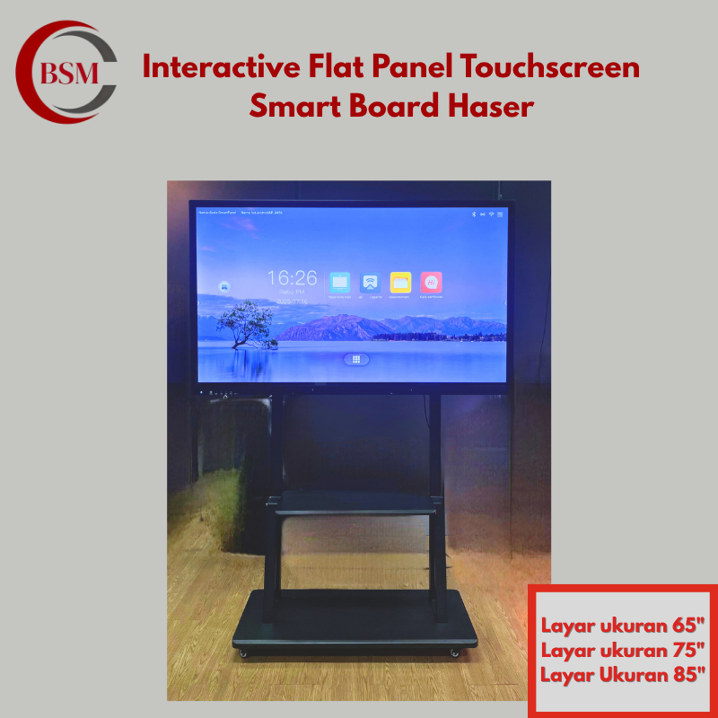 Jual Smart Board Touchscreen Interactive Flat Panel Hazer uk 65 75 dan ...