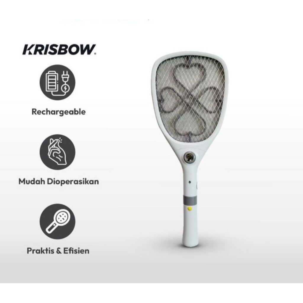 Jual Azko Krisbow Raket Nyamuk Rechargeable Dengan Socket Bug Zapper ...