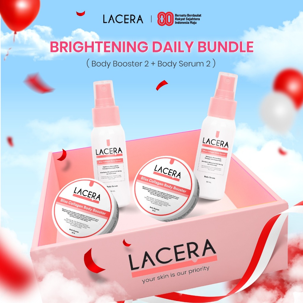 Jual Lacera Body Booster + Body Serum (2X Merawat Kulit Kering dan ...