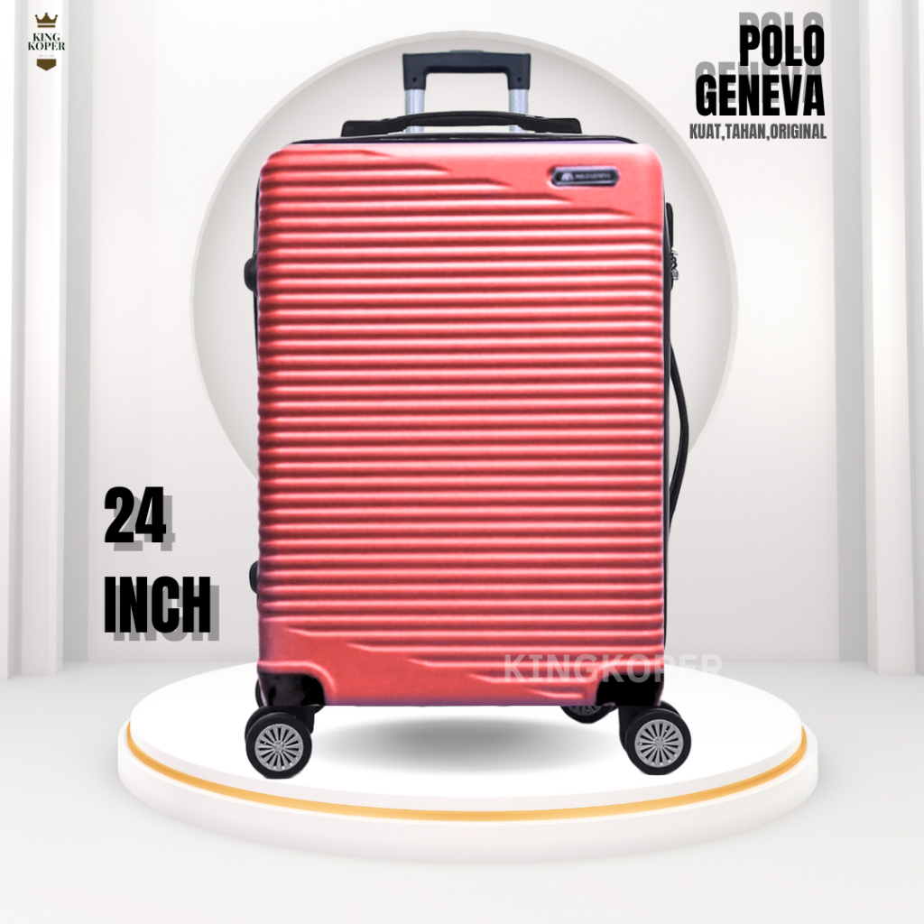 Koper 24 inch Polo Happy 802 ukuran bagasi/koper  murah/fiber/hardcase/kabin/cabin