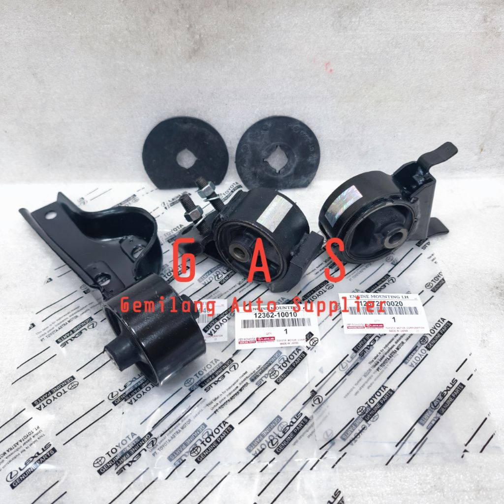Jual Dudukan Mesin Engine Mounting Set Starlet Kotak EP70/71 Original ...