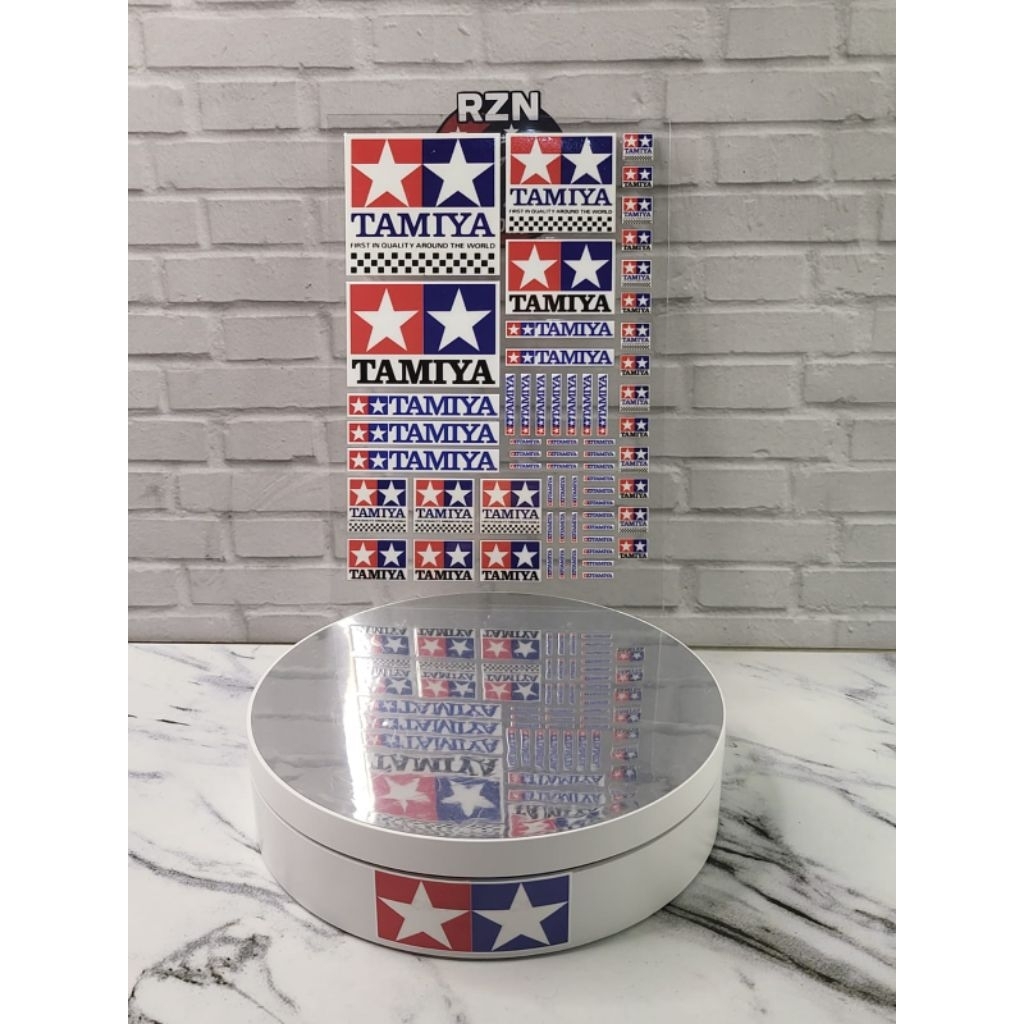Jual Mini 4WD Logo Tamiya Sticker DTF UV/DECAL kering | Shopee Indonesia