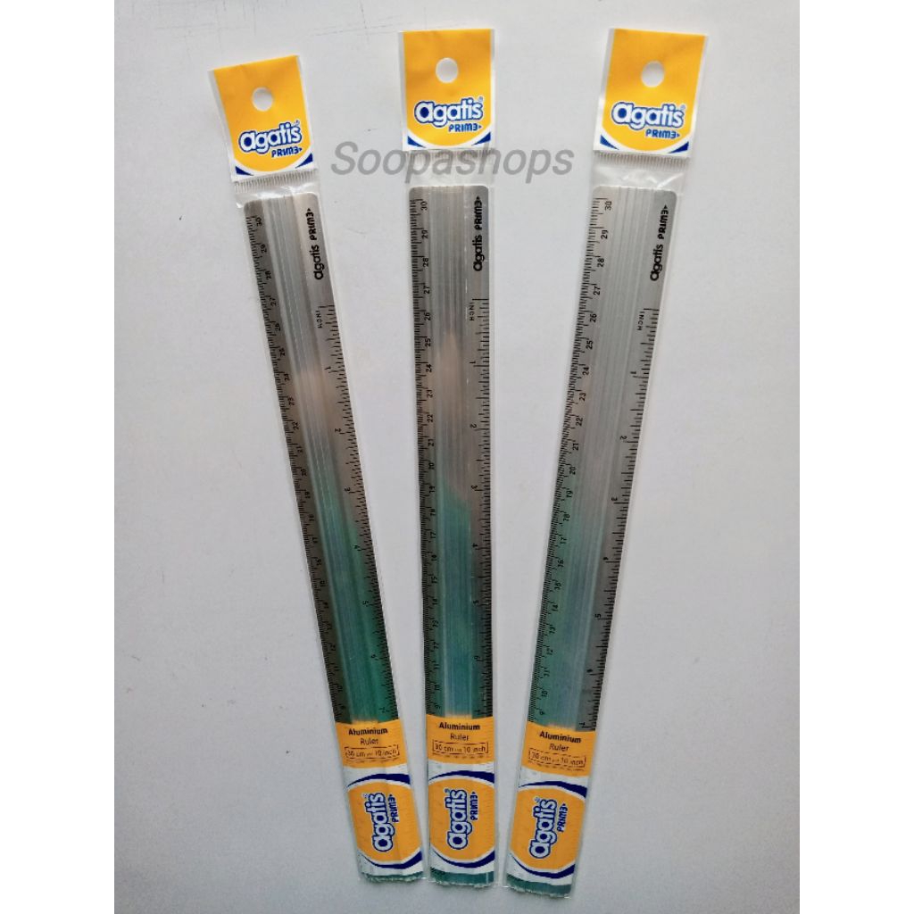 Jual Penggaris Agatis Prime Aluminium 30 Cm | Shopee Indonesia