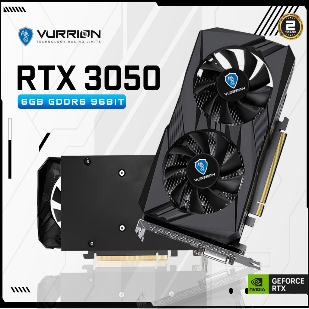 Jual VGA Vurrion NVidia GeForce RTX 3050 RTX3050 6GB GDDR6 96 Bit ...