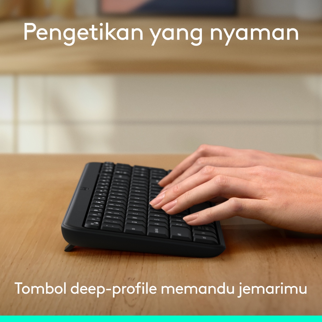 Logitech K250 Bluetooth Keyboard dengan Tombol angka, Konektivitas yang Mudah, Keyboard Nirkabel Ringkas yang dibuat dengan Plastik Daur Ulang, Tahan  (5)