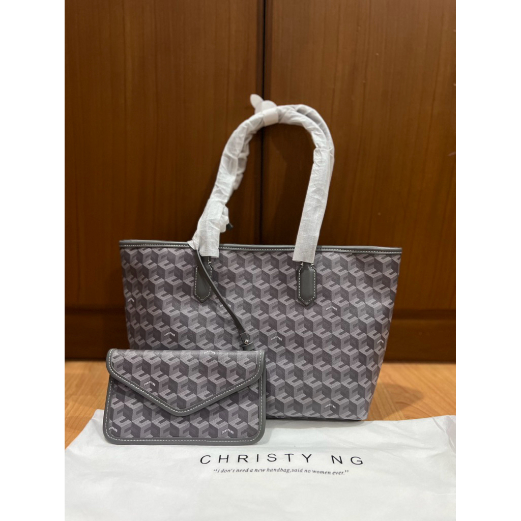 Jual Christy Ng Tote Bag Medium Russo color Ash | Shopee Indonesia