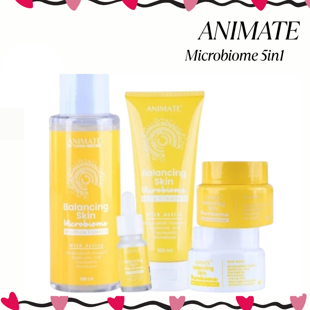 Jual Animate Balancing Skin Microbiome Series 5in1/Paket Skincare ...