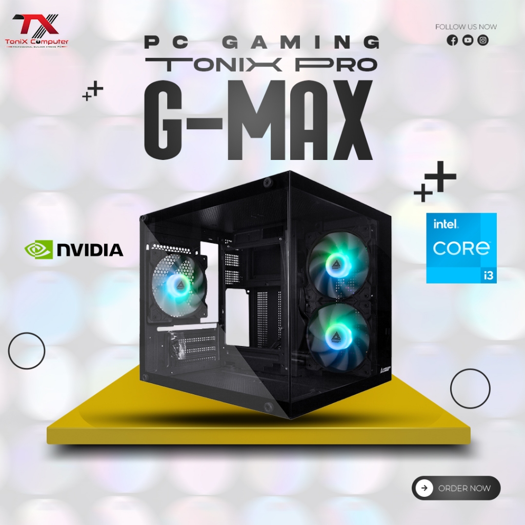 Jual PC Gaming ToniX Pro G-MAX | Intel i3 | 16Gb | 512Gb | RTX 3050 ...