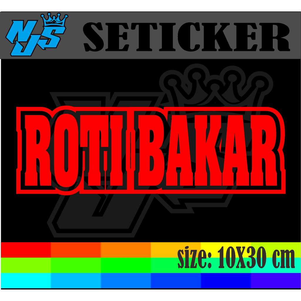 Jual CUTTING STIKER TEMPELAN NAMA JUALAN ROTI BAKAR DENGAN MODEL BOLONG ...