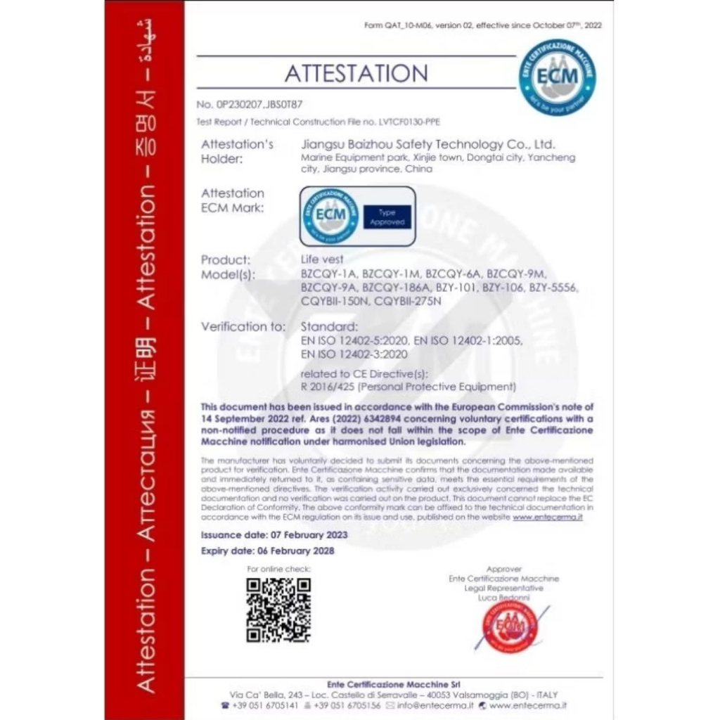 Jual Automatic inflatable life jacket professional portable adult life ...