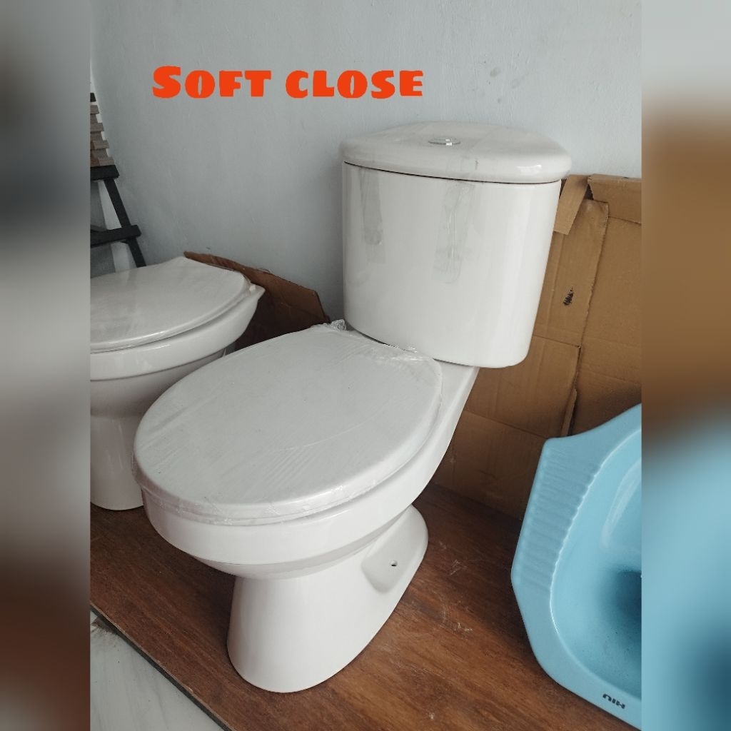 (Medan)CLOSET DUDUK TABUNG SET/SOFT CLOSE/READY